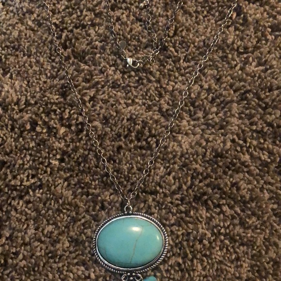 Chico’s pretty necklace with turquoise enhancer! So pretty. - Picture 9 of 9